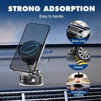 Vacuum Magnetic Phone Holder – Strong Suction Dashboard Mount