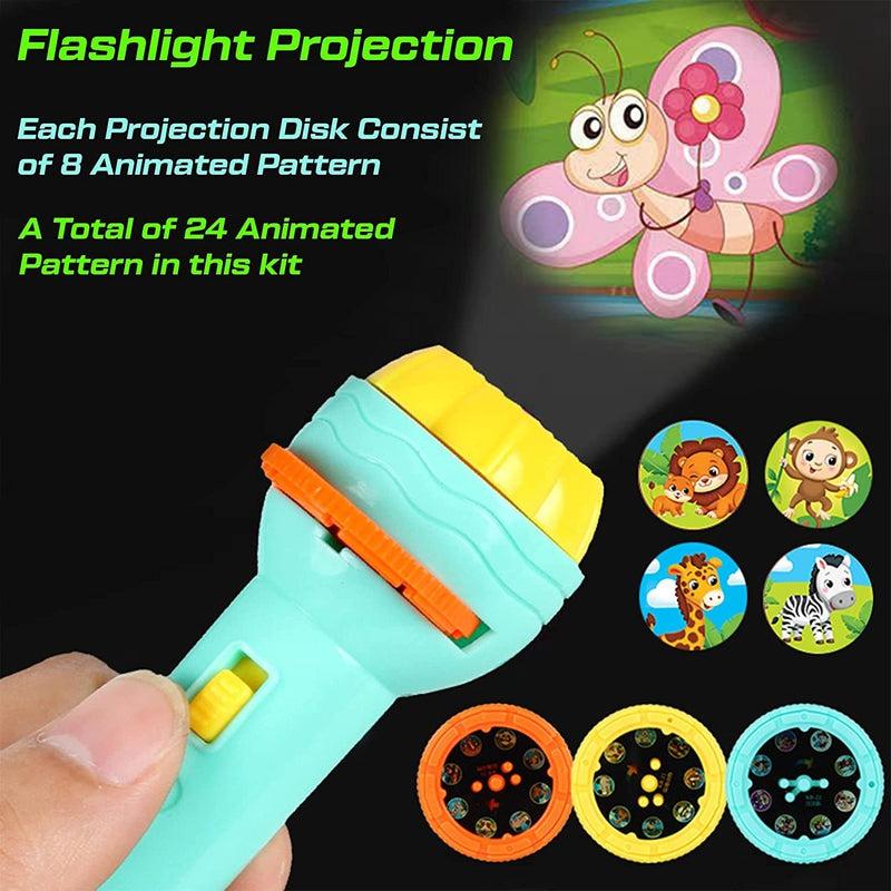 Magic Slide Projector Flashlight – 8-Theme Storytelling Torch for Kids