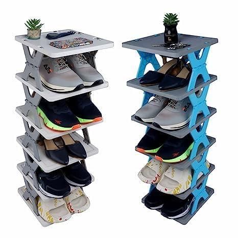 Smart 4-Layer Shoe Organizer – Foldable & Portable