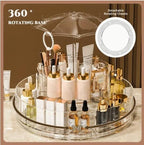 360° Umbrella-Shape Rotating Skincare & Makeup Organizer