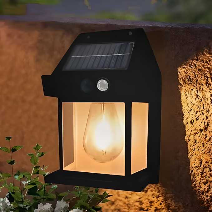 Solar Outdoor Wall Light with Motion Sensor– Weather-Proof & Energy Efficient