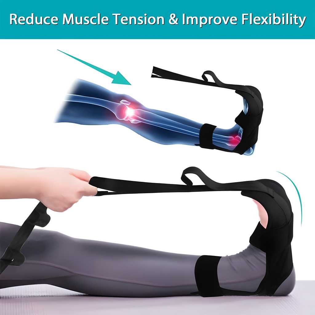 Pro Yoga Stretching Belt – 140 cm Adjustable for Flexibility & Rehab