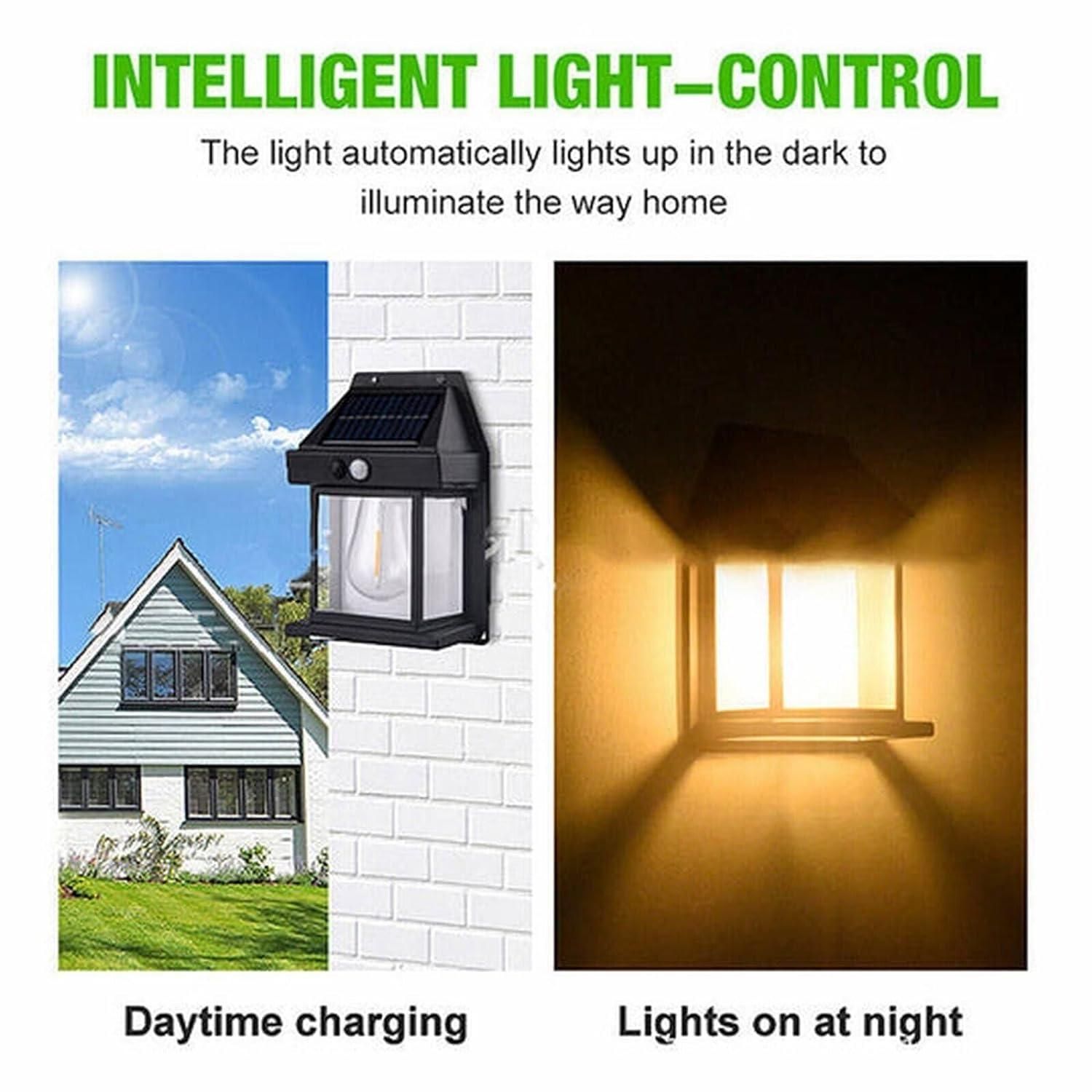 Solar Outdoor Wall Light with Motion Sensor– Weather-Proof & Energy Efficient