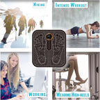 Wireless Electric Foot Massager Mat – Foldable & Portable with 8 Modes