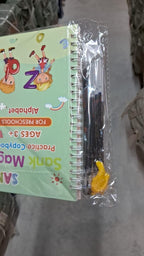 Magic Practice Copybook Set – Reusable Writing Fun for Kids (4 Books + Pen + Refills)