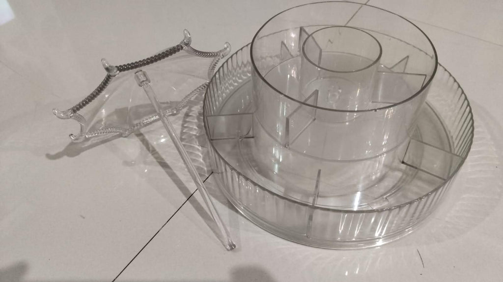 360° Umbrella-Shape Rotating Skincare & Makeup Organizer