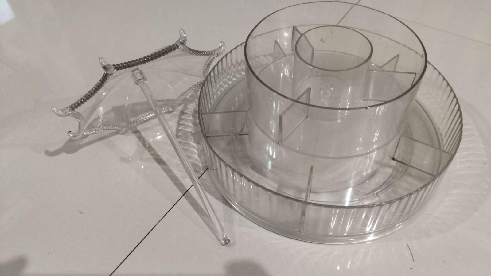 360° Umbrella-Shape Rotating Skincare & Makeup Organizer