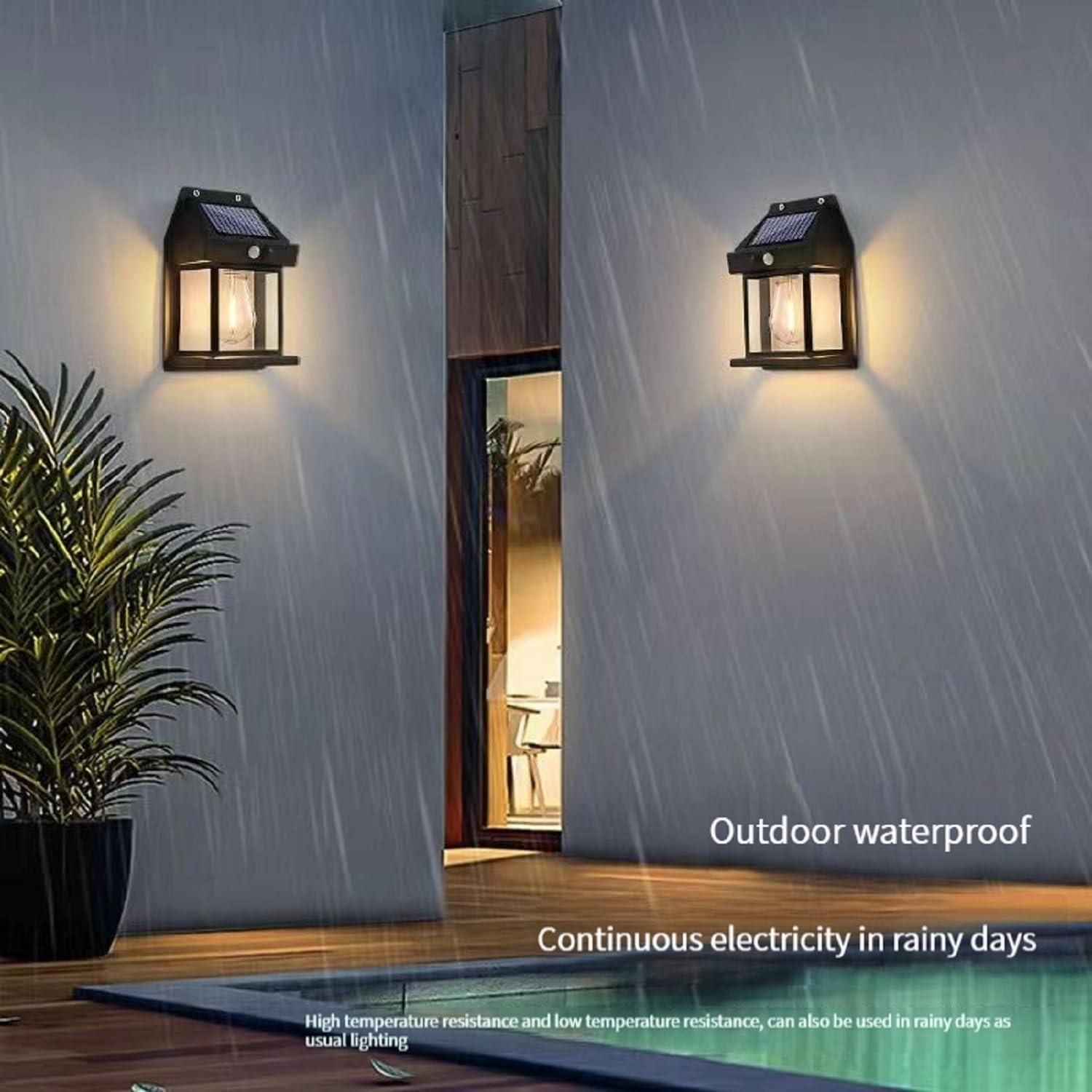 Solar Outdoor Wall Light with Motion Sensor– Weather-Proof & Energy Efficient