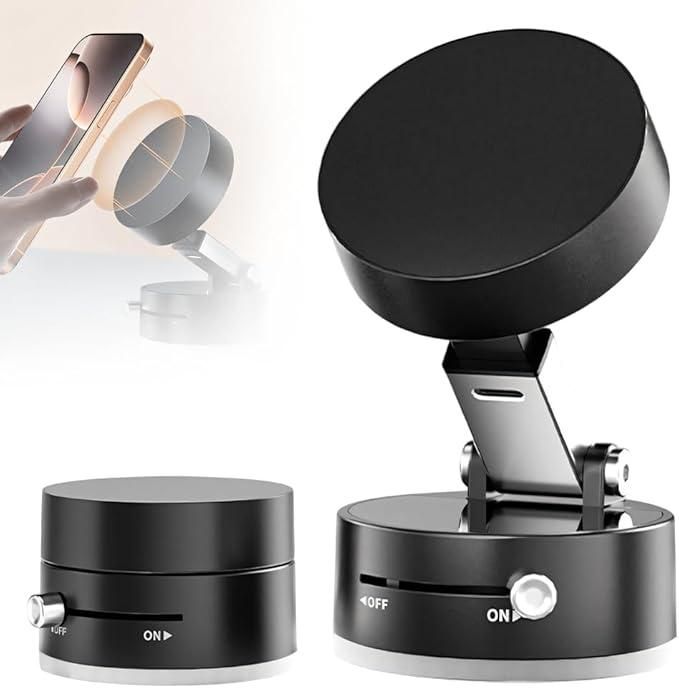 Vacuum Magnetic Phone Holder – Strong Suction Dashboard Mount