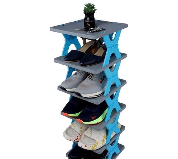 Smart 4-Layer Shoe Organizer – Foldable & Portable