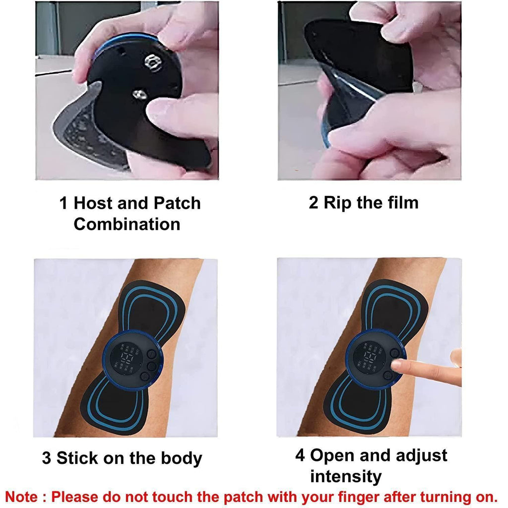 Relax Patch Pro – 8-Mode Mini Portable Massager, 19 Intensity Levels