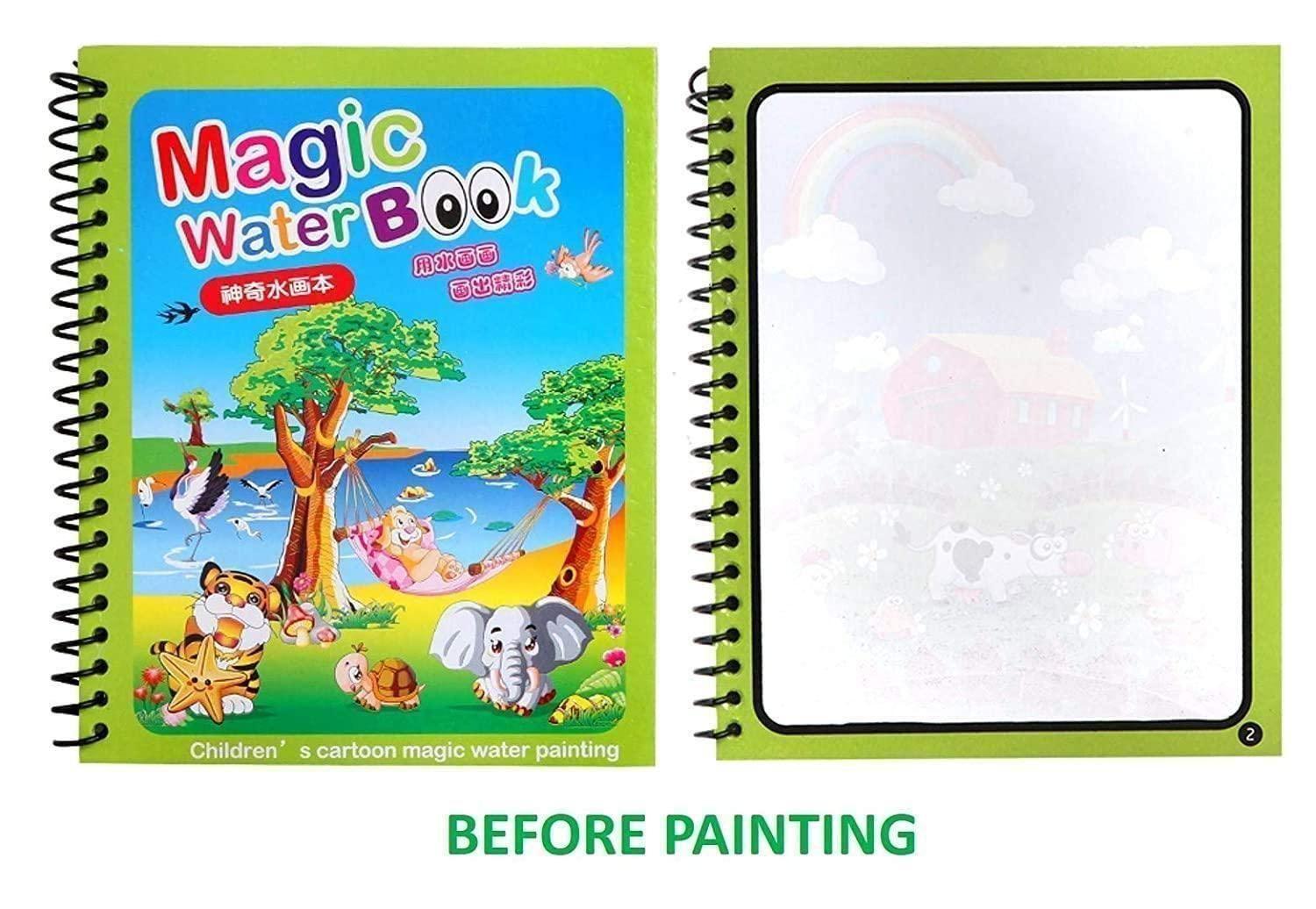 Reusable Magic Water Coloring Book – Mess-Free & Eco-Friendly Art Fun