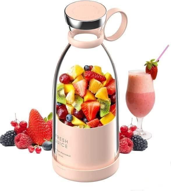 Portable Mini Juicer Bottle – USB Rechargeable for Smoothies & Shakes