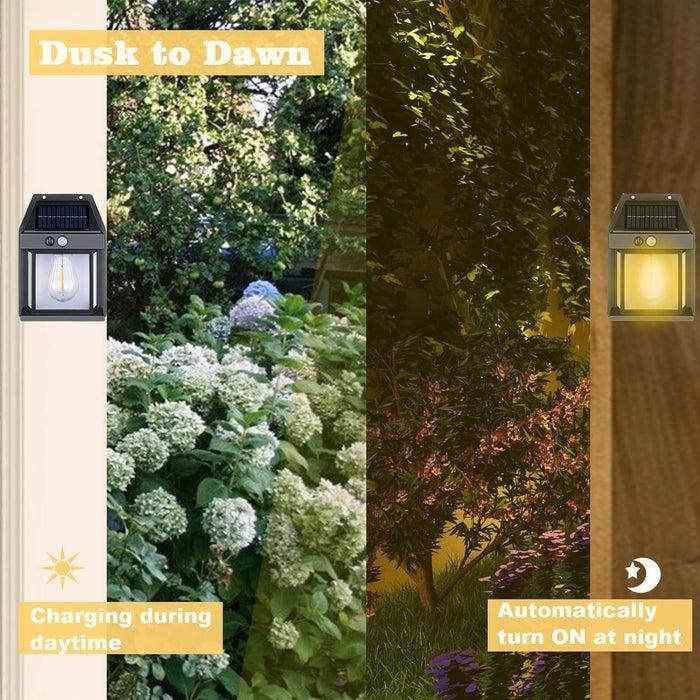 Solar Outdoor Wall Light with Motion Sensor– Weather-Proof & Energy Efficient