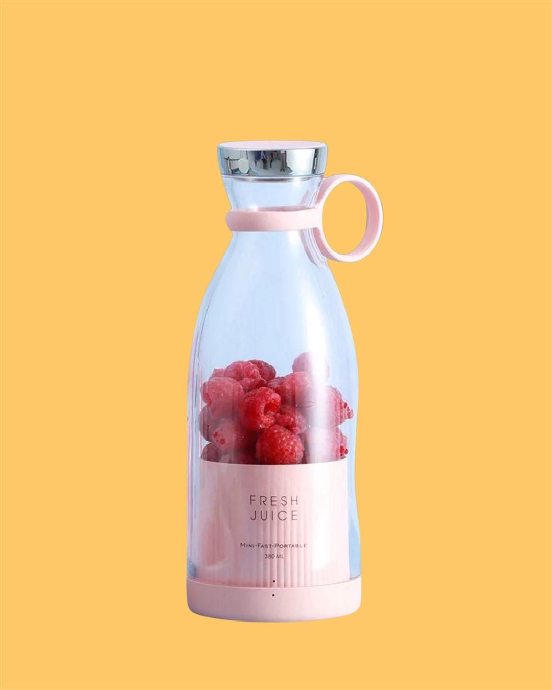 Portable Mini Juicer Bottle – USB Rechargeable for Smoothies & Shakes