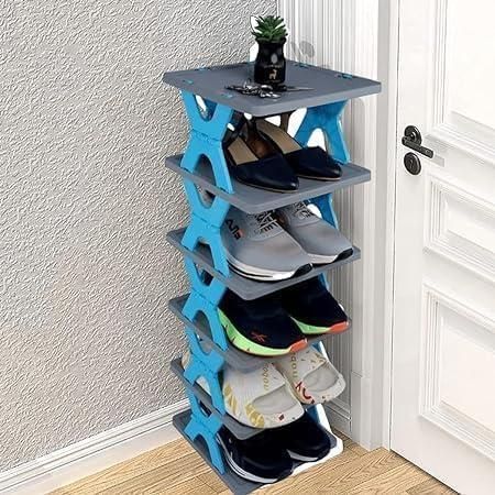 Smart 4-Layer Shoe Organizer – Foldable & Portable
