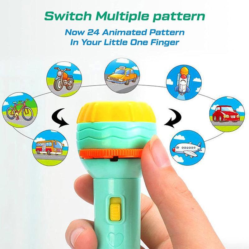 Magic Slide Projector Flashlight – 8-Theme Storytelling Torch for Kids
