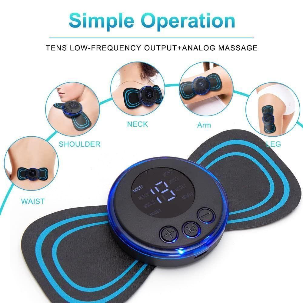 Relax Patch Pro – 8-Mode Mini Portable Massager, 19 Intensity Levels