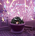 Moon Star Projection Night Lamp – Rotating Galaxy Projector with USB/Battery